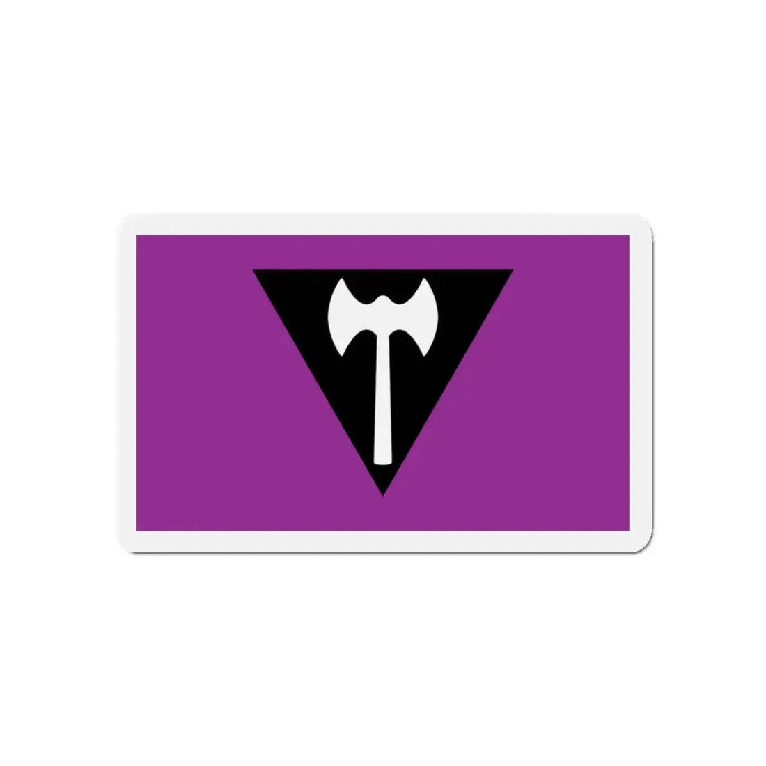 Labrys Lesbian Pride Flag - Refrigerator Magnet 5 Inch - The Sticker Space