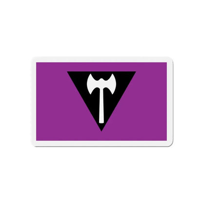Labrys Lesbian Pride Flag - Refrigerator Magnet 5 Inch - The Sticker Space