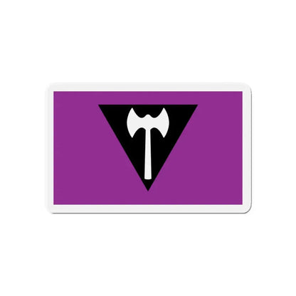Labrys Lesbian Pride Flag - Refrigerator Magnet 6 Inch - The Sticker Space
