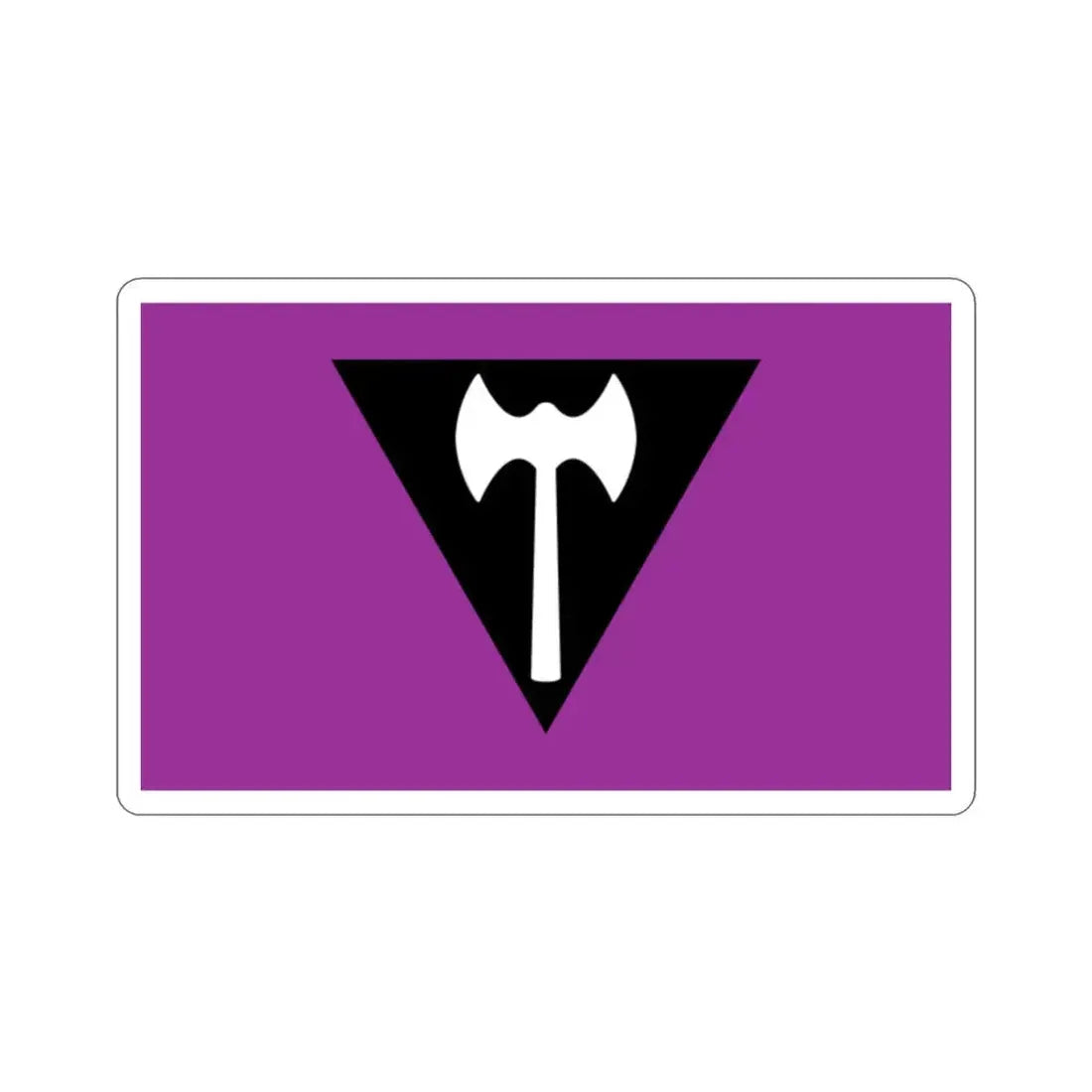 Labrys Lesbian Pride Flag STICKER Vinyl Die-Cut Decal 2 Inch - The Sticker Space