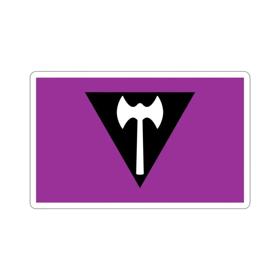 Labrys Lesbian Pride Flag STICKER Vinyl Die-Cut Decal 3 Inch - The Sticker Space