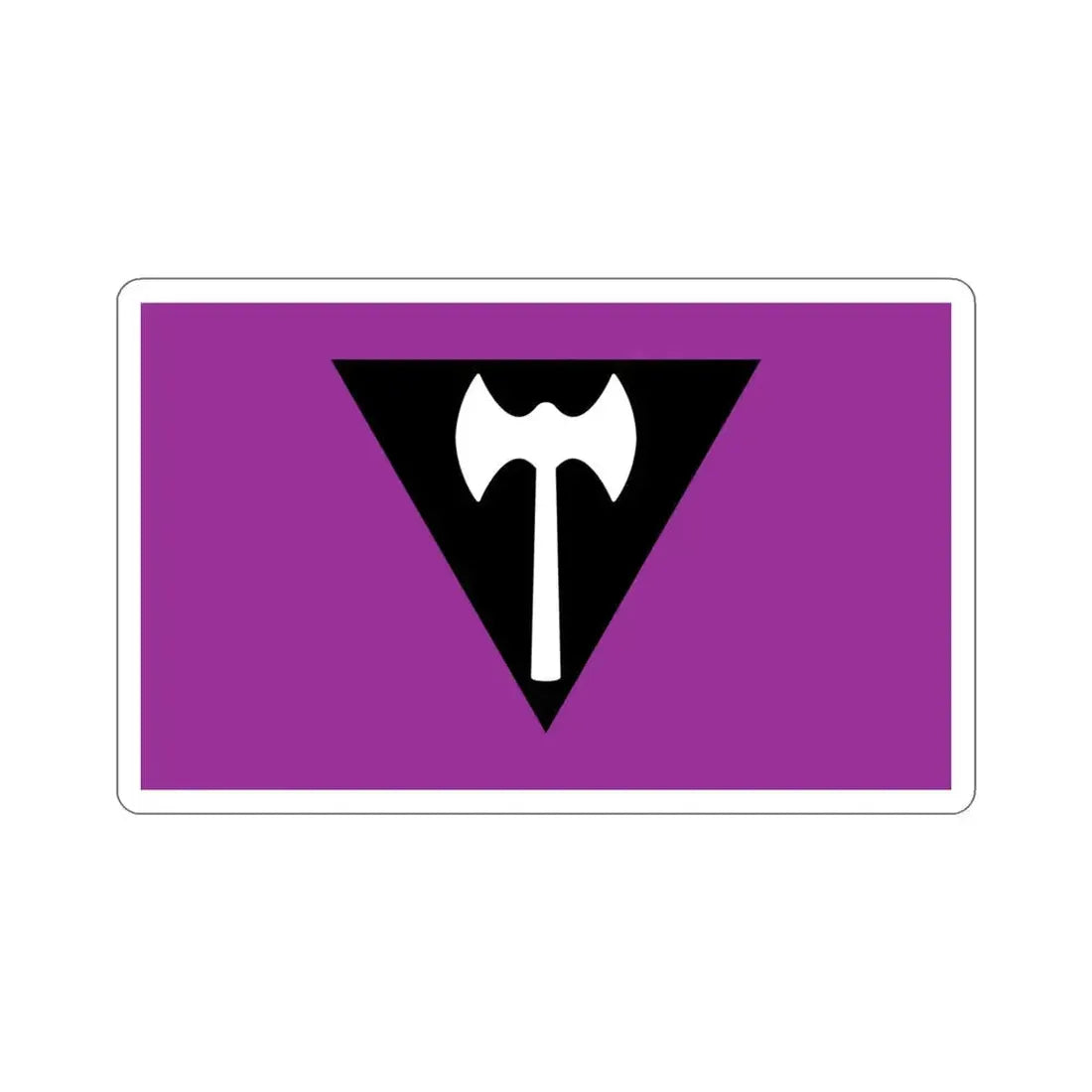 Labrys Lesbian Pride Flag STICKER Vinyl Die-Cut Decal 4 Inch - The Sticker Space
