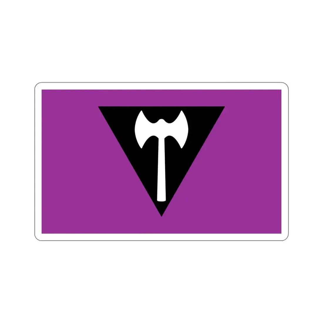 Labrys Lesbian Pride Flag STICKER Vinyl Die-Cut Decal 5 Inch - The Sticker Space