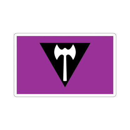 Labrys Lesbian Pride Flag STICKER Vinyl Die-Cut Decal 5 Inch - The Sticker Space