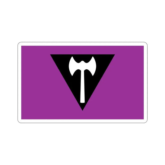 Labrys Lesbian Pride Flag STICKER Vinyl Die-Cut Decal 6 Inch - The Sticker Space