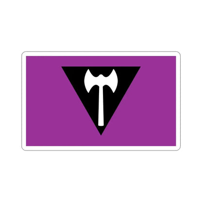 Labrys Lesbian Pride Flag STICKER Vinyl Die-Cut Decal 6 Inch - The Sticker Space