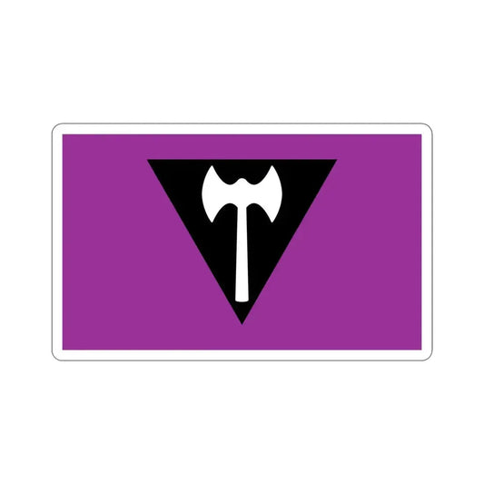 Labrys Lesbian Pride Flag STICKER Vinyl Die-Cut Decal 6 Inch - The Sticker Space