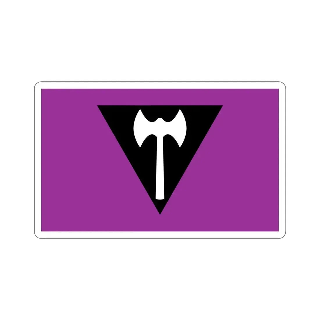Labrys Lesbian Pride Flag STICKER Vinyl Die-Cut Decal - The Sticker Space