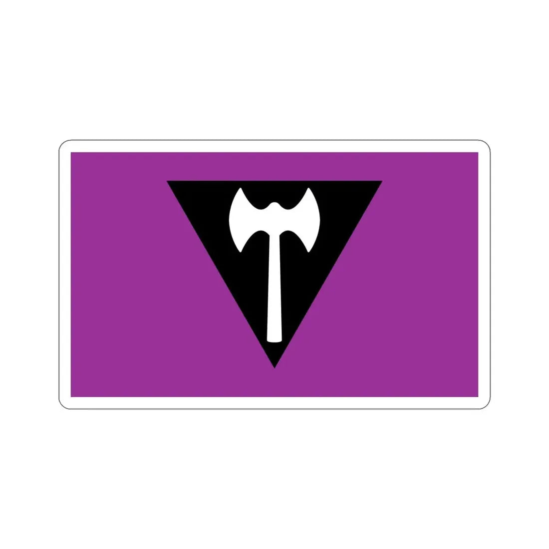 Labrys Lesbian Pride Flag STICKER Vinyl Die-Cut Decal - The Sticker Space
