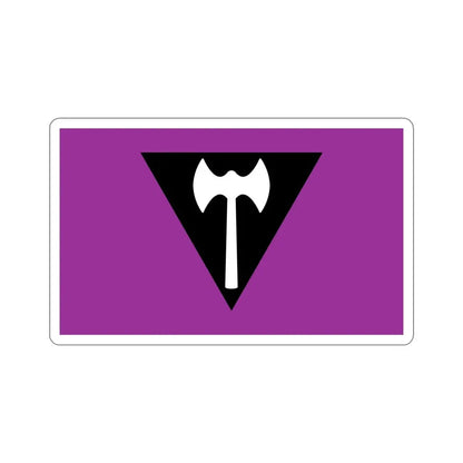 Labrys Lesbian Pride Flag STICKER Vinyl Die-Cut Decal - The Sticker Space
