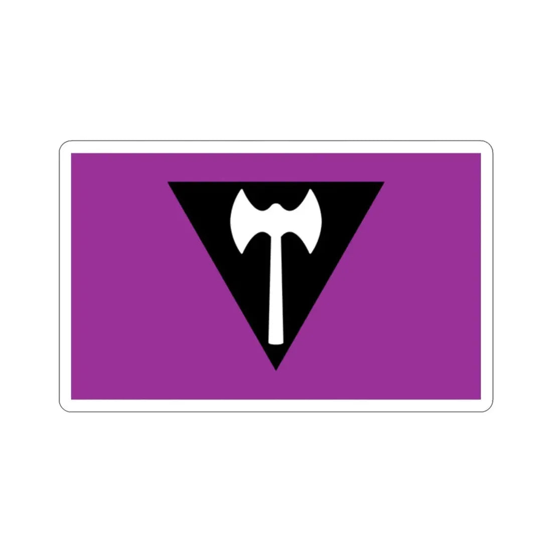 Labrys Lesbian Pride Flag STICKER Vinyl Die-Cut Decal - The Sticker Space