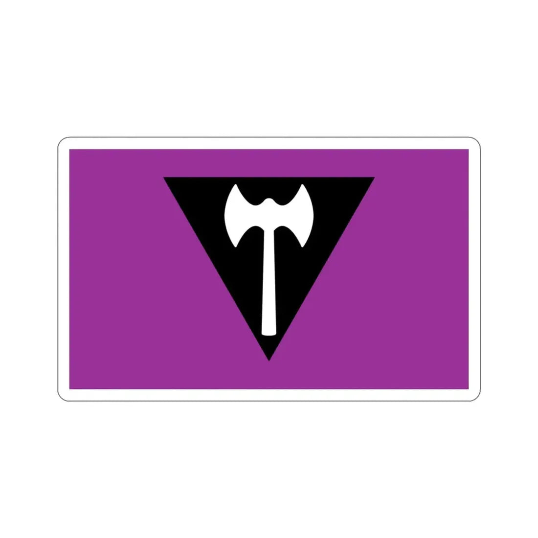 Labrys Lesbian Pride Flag STICKER Vinyl Die-Cut Decal - The Sticker Space
