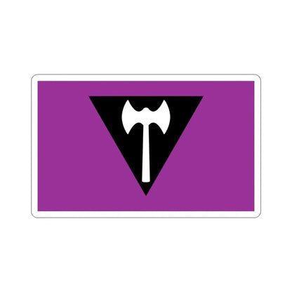 Labrys Lesbian Pride Flag STICKER Vinyl Die-Cut Decal - The Sticker Space