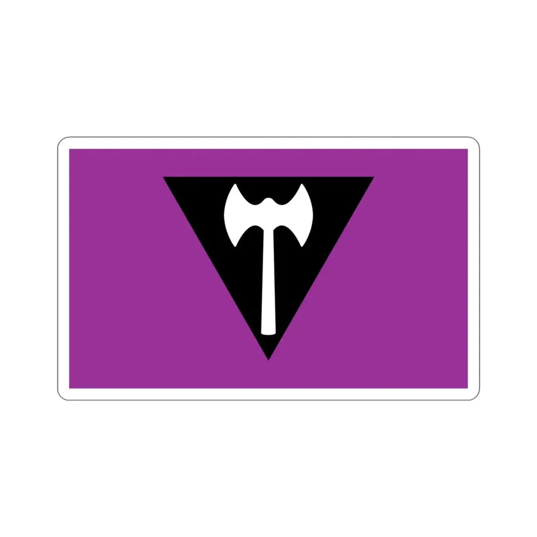 Labrys Lesbian Pride Flag STICKER Vinyl Die-Cut Decal - The Sticker Space