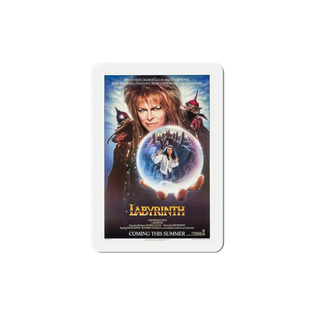 Labyrinth 1986 Movie Poster Refrigerator Magnet - The Sticker Space