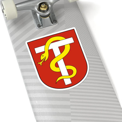 Lachen SZ-blazon (Switzerland) (Coat of Arms) STICKER Vinyl Kiss-Cut Decal - The Sticker Space