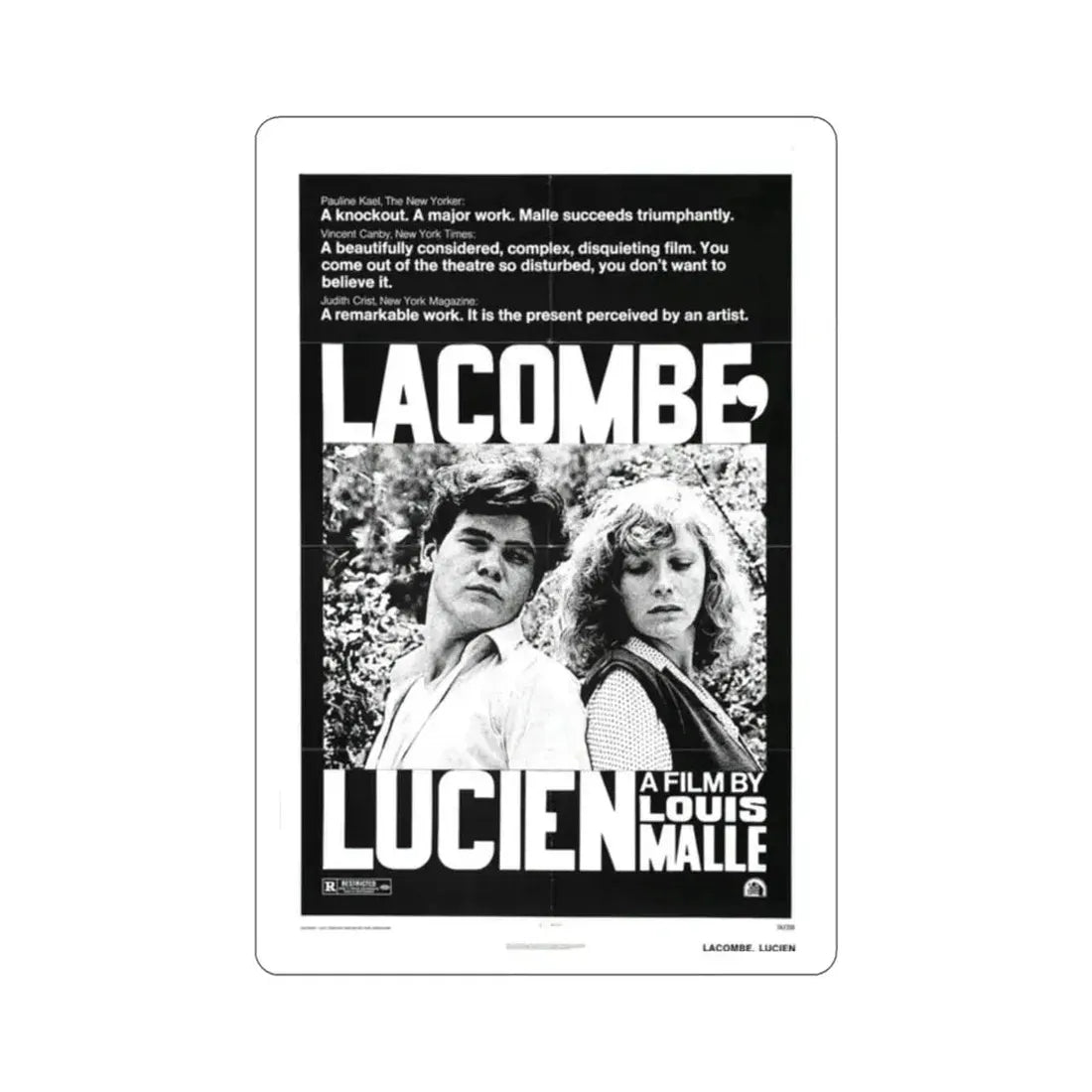 Lacombe Lucien 1974 Movie Poster STICKER Vinyl Die-Cut Decal 2 Inch - The Sticker Space