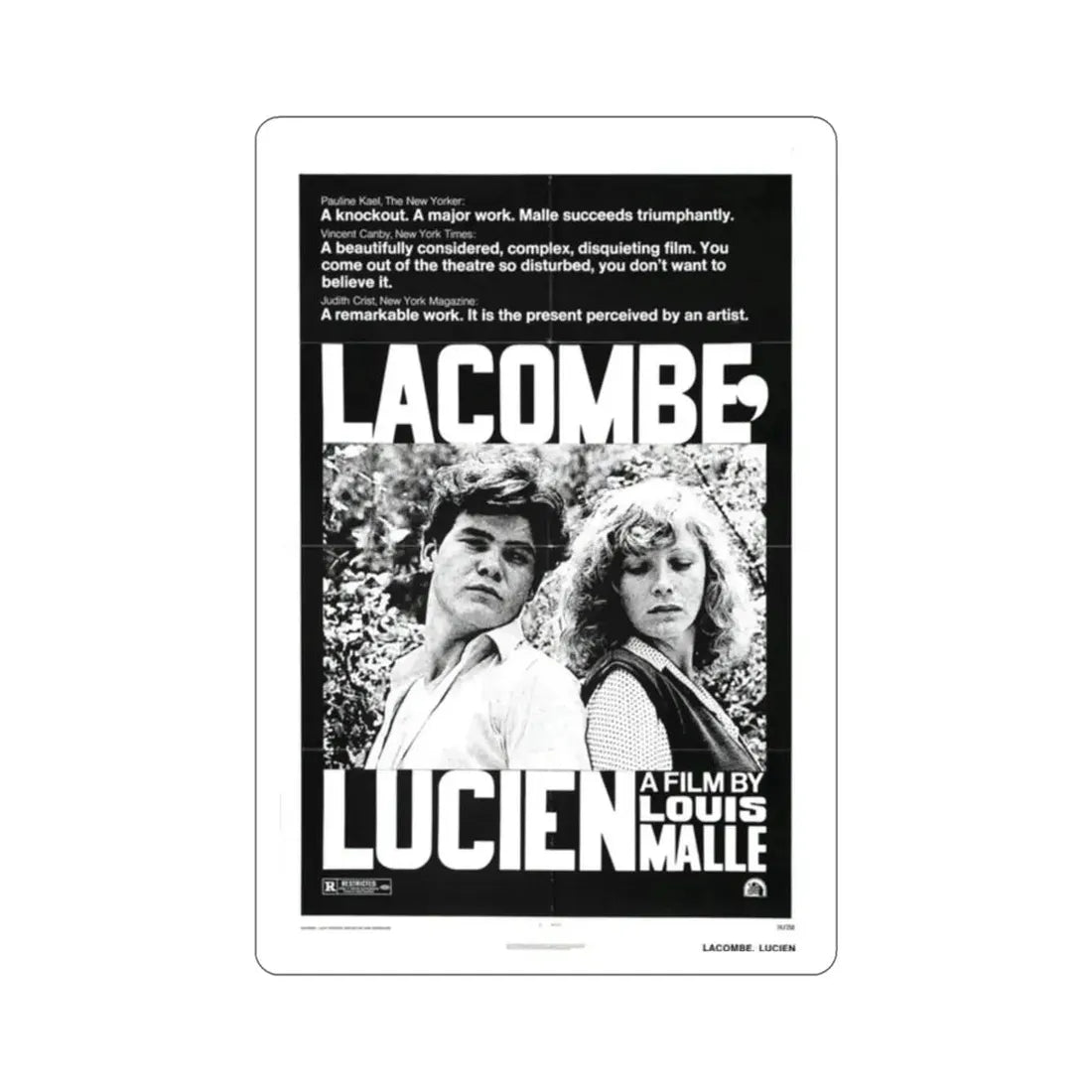 Lacombe Lucien 1974 Movie Poster STICKER Vinyl Die-Cut Decal - The Sticker Space