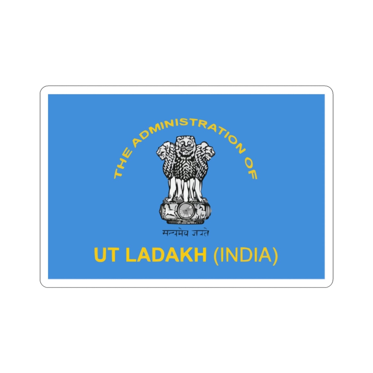 Ladakh Flag (India) STICKER Vinyl Die-Cut Decal-2 Inch-The Sticker Space