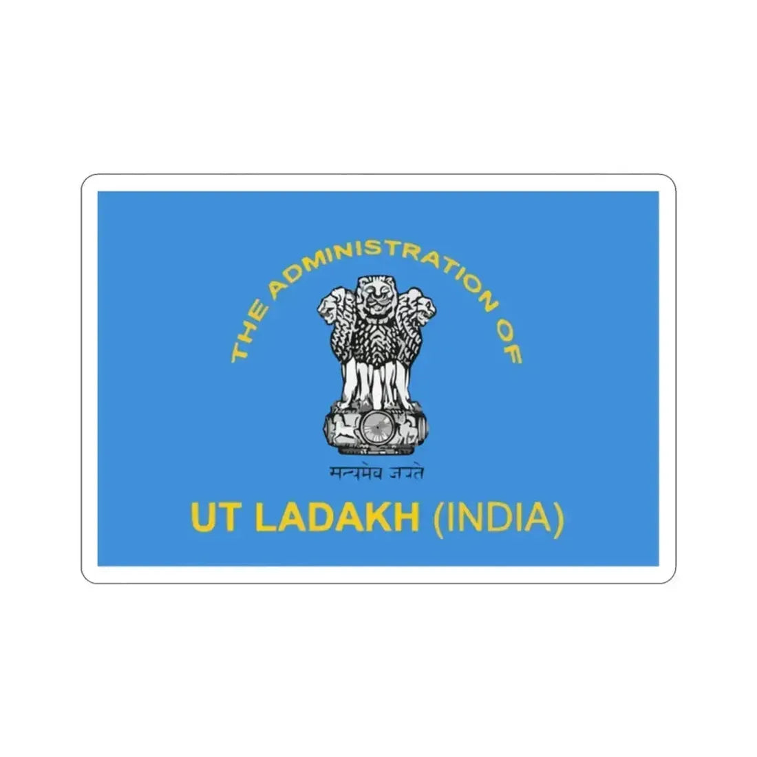 Ladakh Flag (India) STICKER Vinyl Die-Cut Decal 2 Inch - The Sticker Space