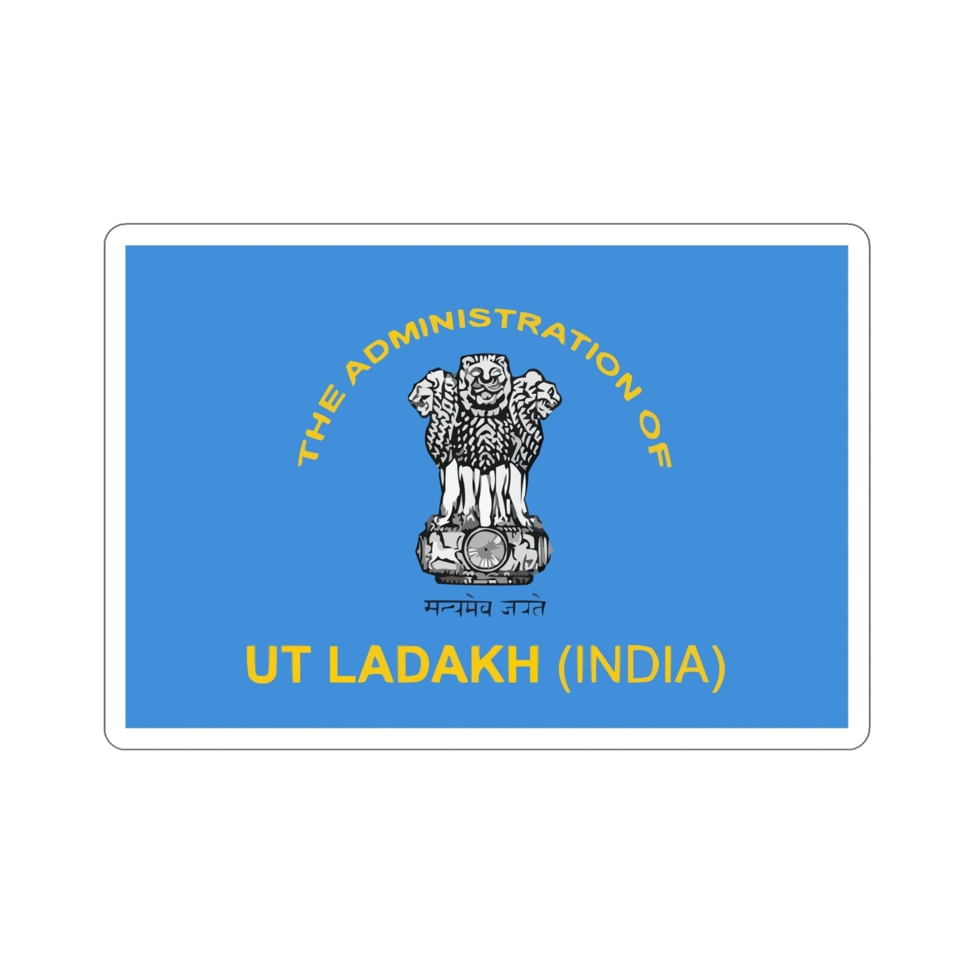Ladakh Flag (India) STICKER Vinyl Die-Cut Decal-5 Inch-The Sticker Space