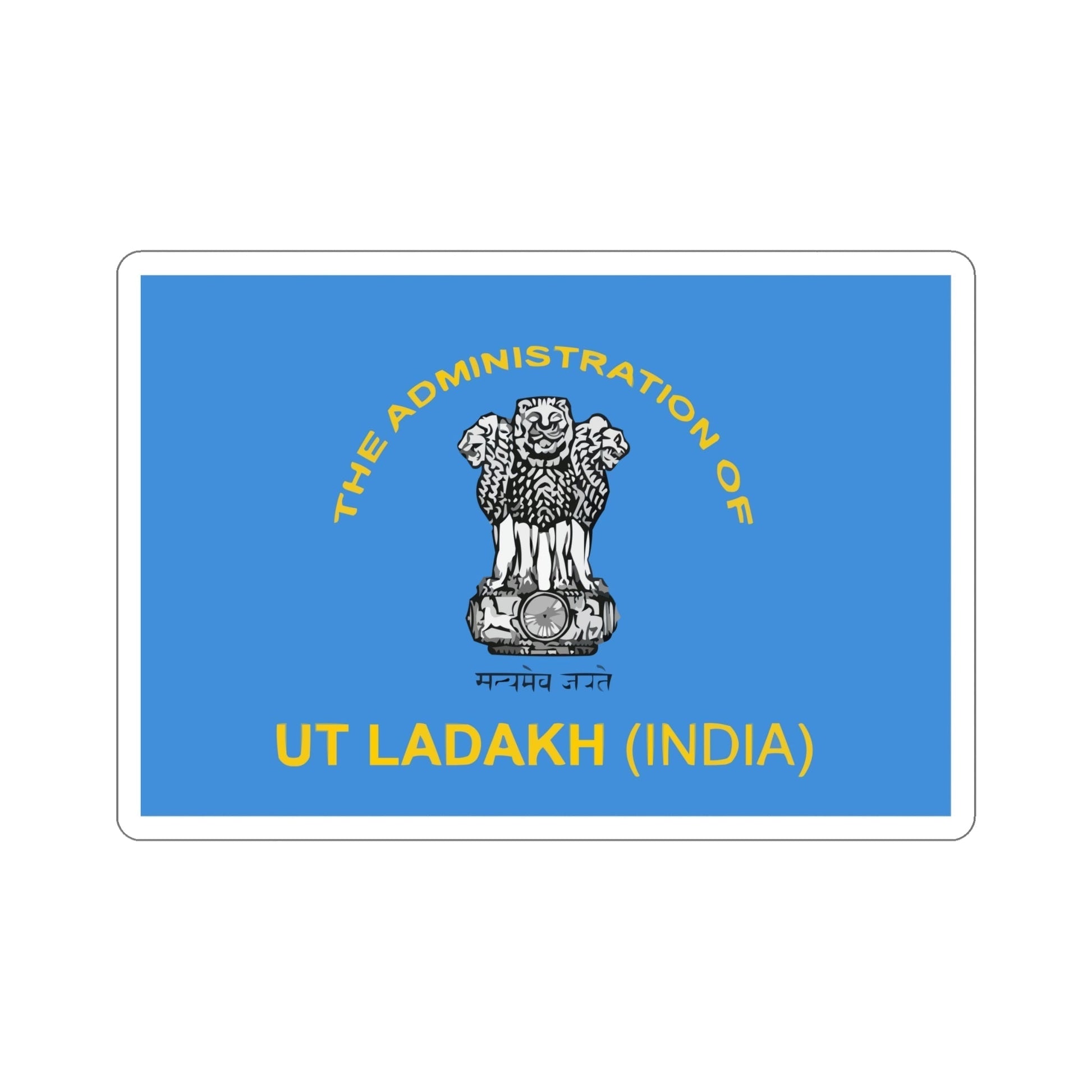 Ladakh Flag (India) STICKER Vinyl Die-Cut Decal-6 Inch-The Sticker Space