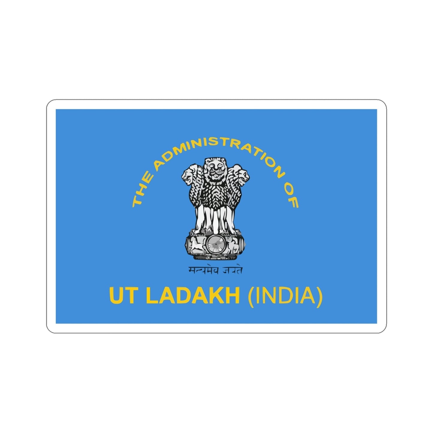 Ladakh Flag (India) STICKER Vinyl Die-Cut Decal-6 Inch-The Sticker Space