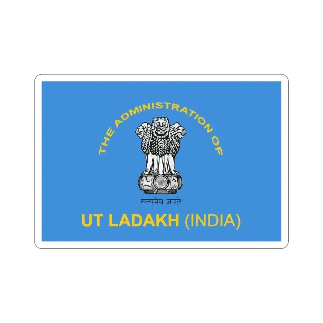 Ladakh Flag (India) STICKER Vinyl Die-Cut Decal - The Sticker Space