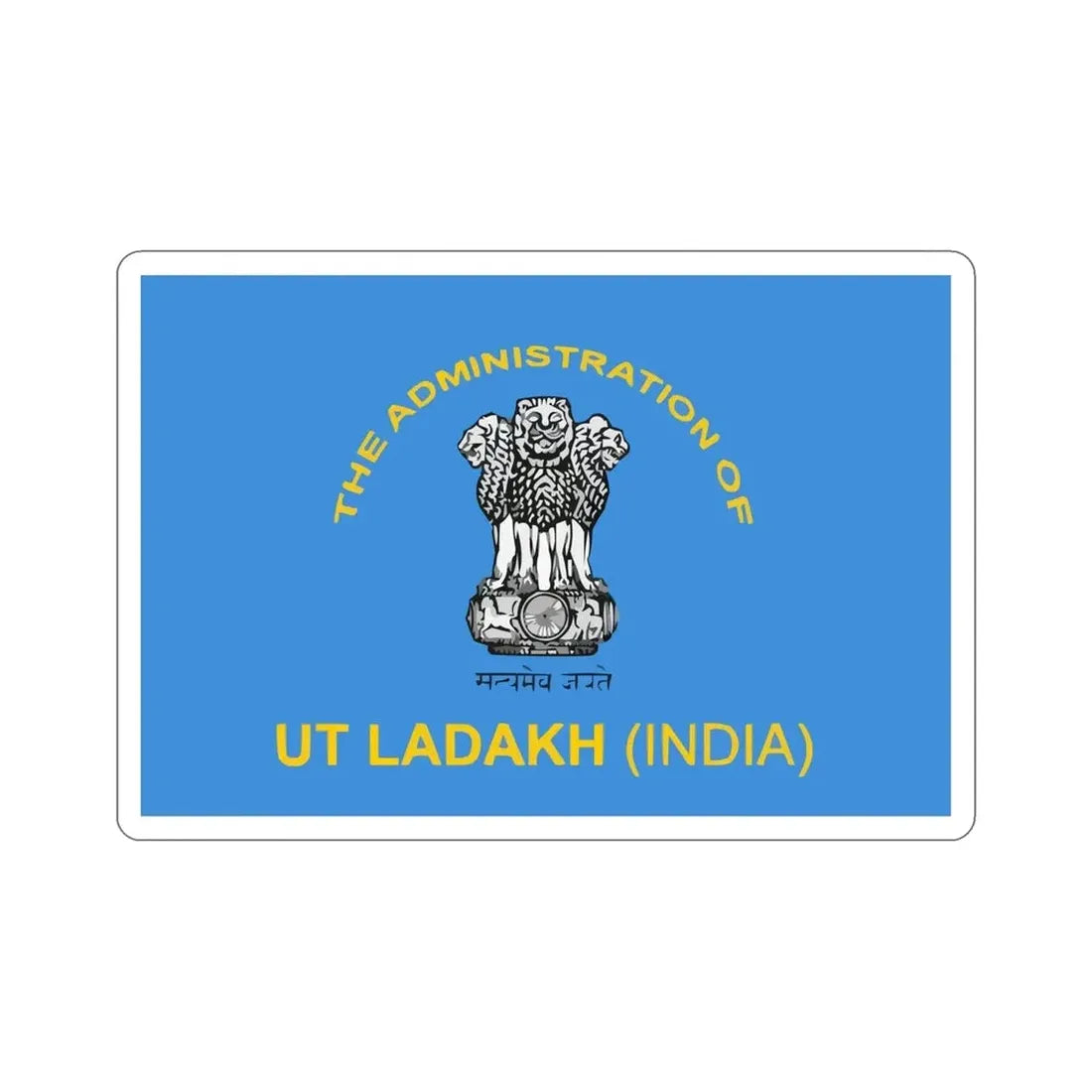 Ladakh Flag (India) STICKER Vinyl Die-Cut Decal - The Sticker Space