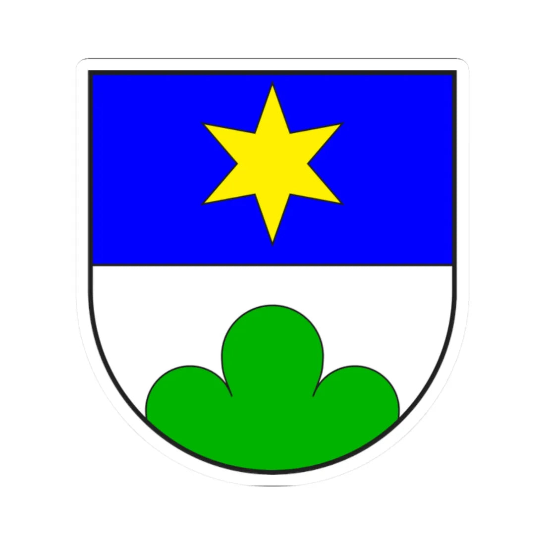 Ladir wappen (Switzerland) (Coat of Arms) STICKER Vinyl Kiss-Cut Decal 2 Inch White - The Sticker Space