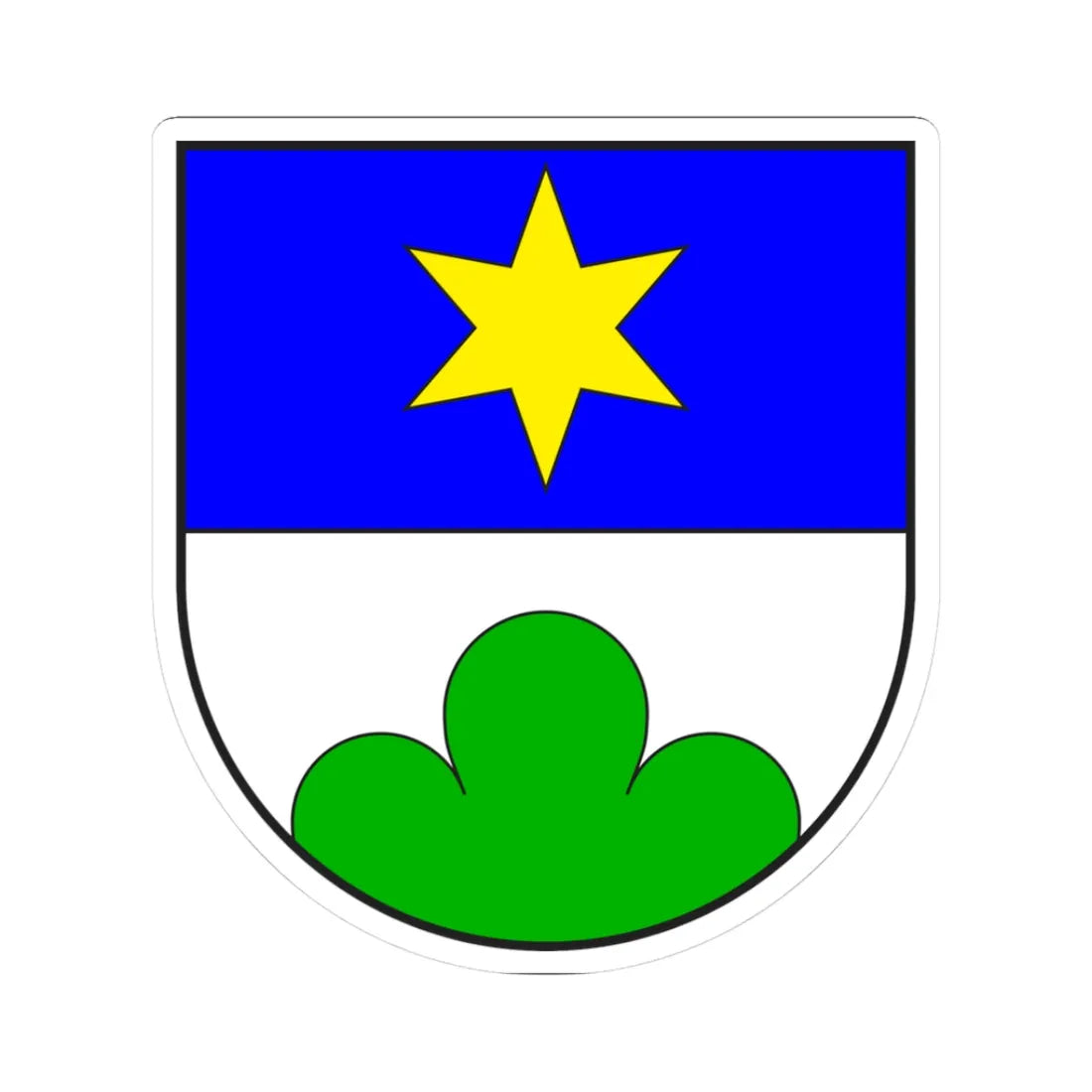 Ladir wappen (Switzerland) (Coat of Arms) STICKER Vinyl Kiss-Cut Decal 3 Inch White - The Sticker Space