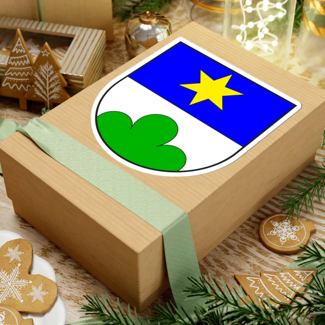 Ladir wappen (Switzerland) (Coat of Arms) STICKER Vinyl Kiss-Cut Decal - The Sticker Space