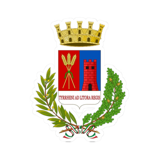 Ladispoli-Stemma (Italy) (Coat of Arms) STICKER Vinyl Kiss-Cut Decal 2 Inch White - The Sticker Space