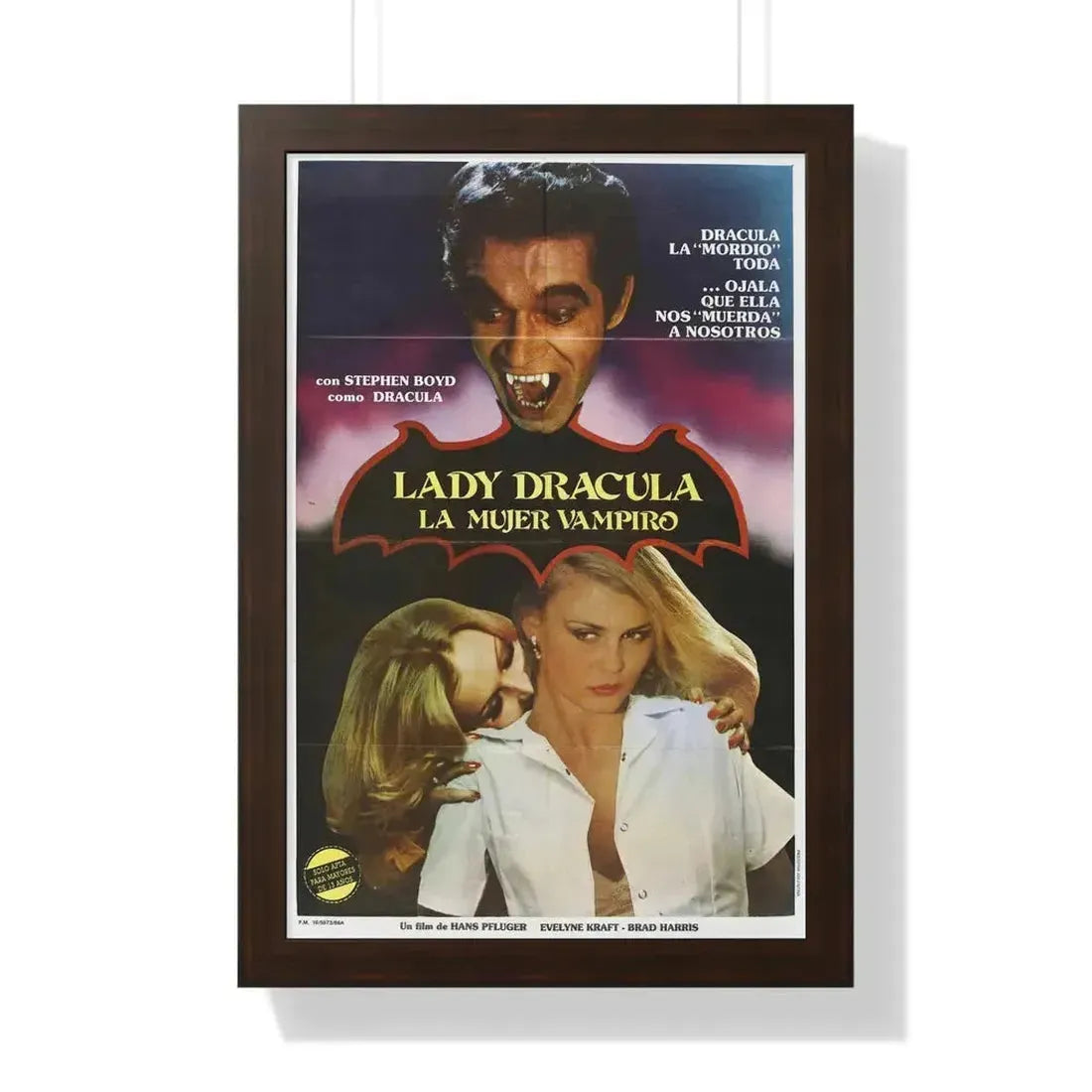 LADY DRACULA 1977 - Framed Movie Poster - The Sticker Space