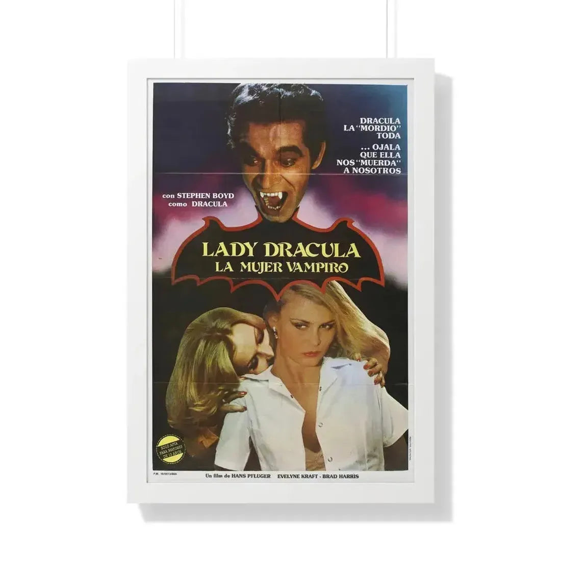 LADY DRACULA 1977 - Framed Movie Poster - The Sticker Space
