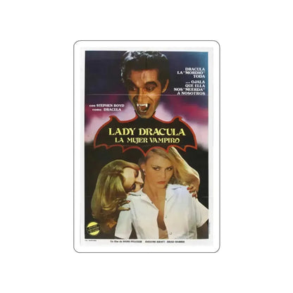 LADY DRACULA 1977 Movie Poster STICKER Vinyl Die-Cut Decal 2 Inch - The Sticker Space
