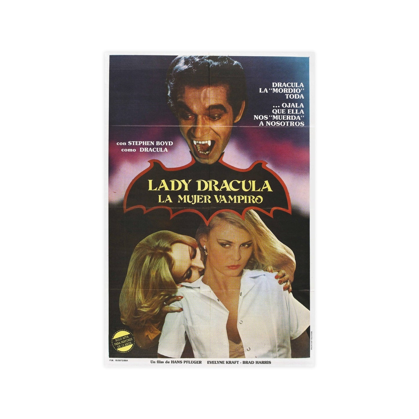 LADY DRACULA 1977 - Paper Movie Poster-12″ x 18″ (Vertical)-The Sticker Space