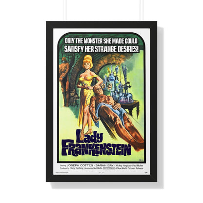 LADY FRANKENSTEIN 1971 - Framed Movie Poster-20" x 30"-The Sticker Space