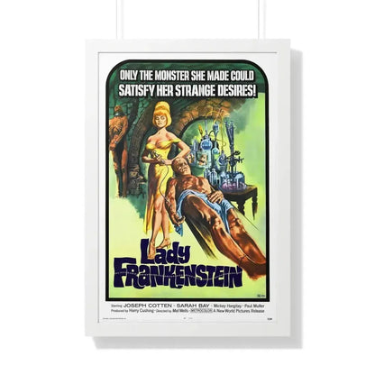LADY FRANKENSTEIN 1971 - Framed Movie Poster 20" x 30" White - The Sticker Space