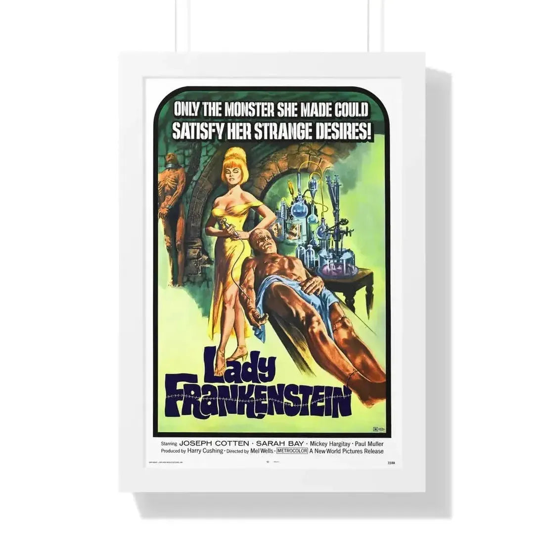 LADY FRANKENSTEIN 1971 - Framed Movie Poster - The Sticker Space