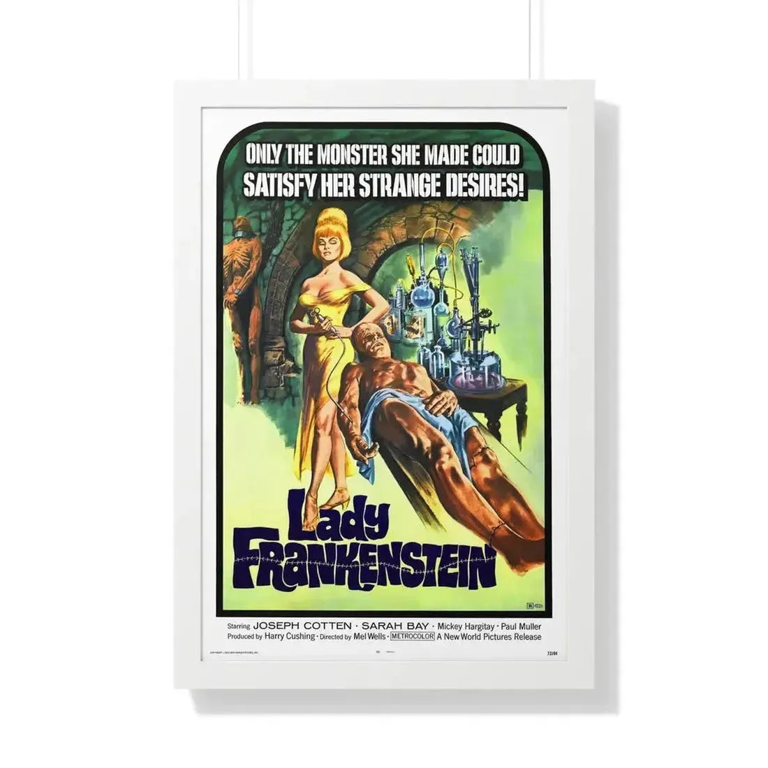 LADY FRANKENSTEIN 1971 - Framed Movie Poster - The Sticker Space