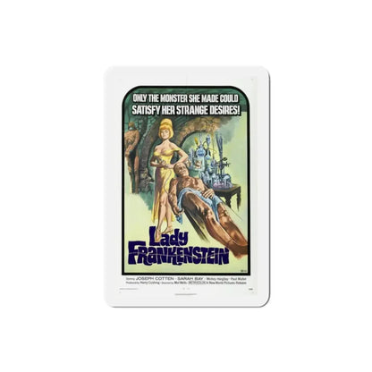 Lady Frankenstein 1971 Movie Poster Refrigerator Magnet 2 Inch - The Sticker Space