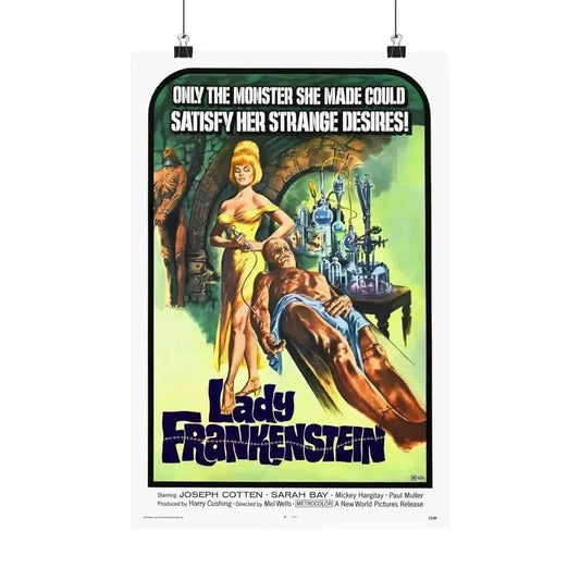 LADY FRANKENSTEIN 1971 - Paper Movie Poster 12″ x 18″ Matte - The Sticker Space