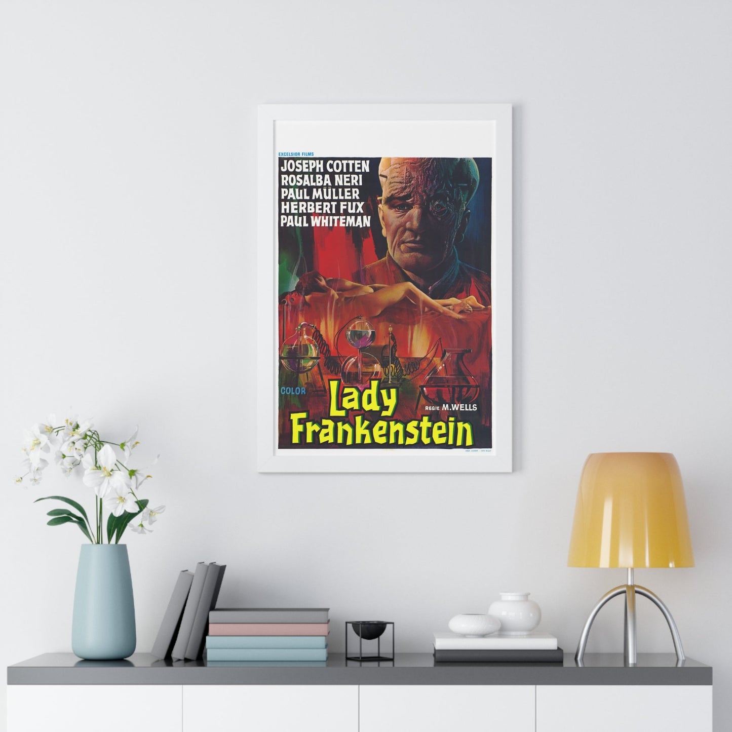 LADY FRANKENSTEIN (4) 1971 - Framed Movie Poster-The Sticker Space