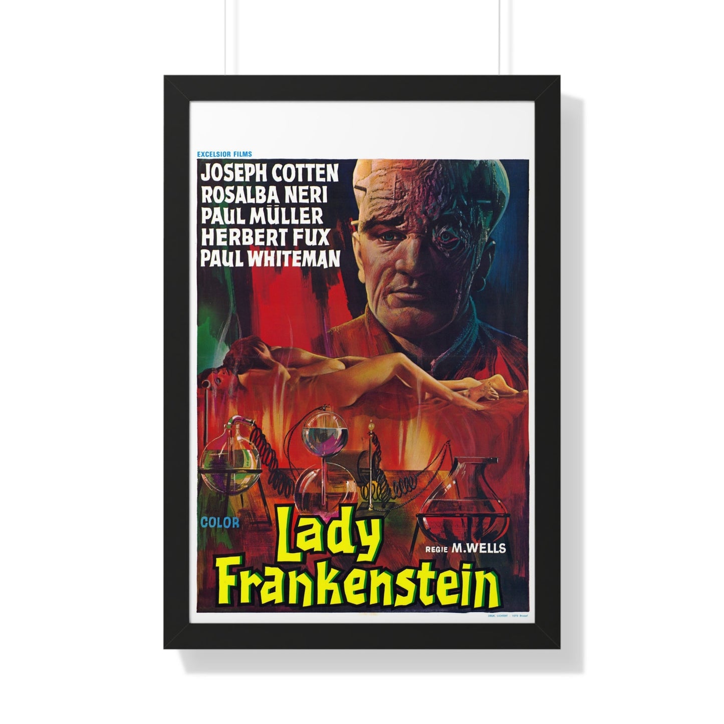 LADY FRANKENSTEIN (4) 1971 - Framed Movie Poster-20" x 30"-The Sticker Space