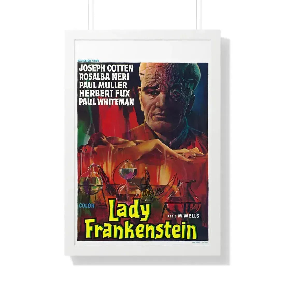 LADY FRANKENSTEIN (4) 1971 - Framed Movie Poster 20" x 30" White - The Sticker Space