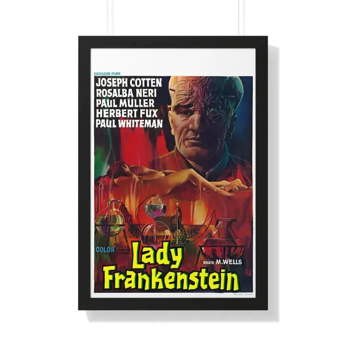 LADY FRANKENSTEIN (4) 1971 - Framed Movie Poster - The Sticker Space