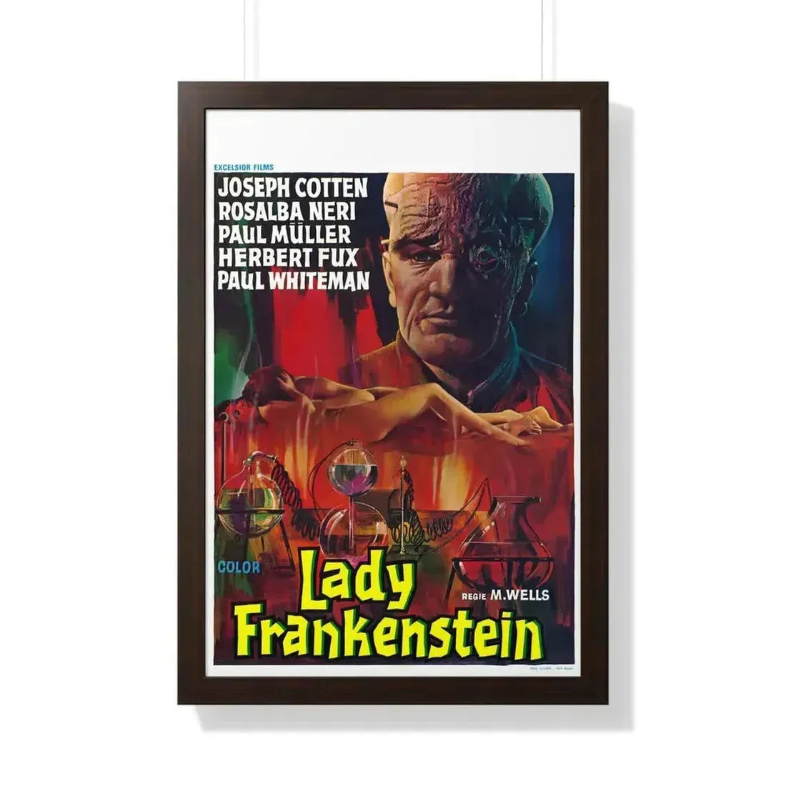 LADY FRANKENSTEIN (4) 1971 - Framed Movie Poster - The Sticker Space