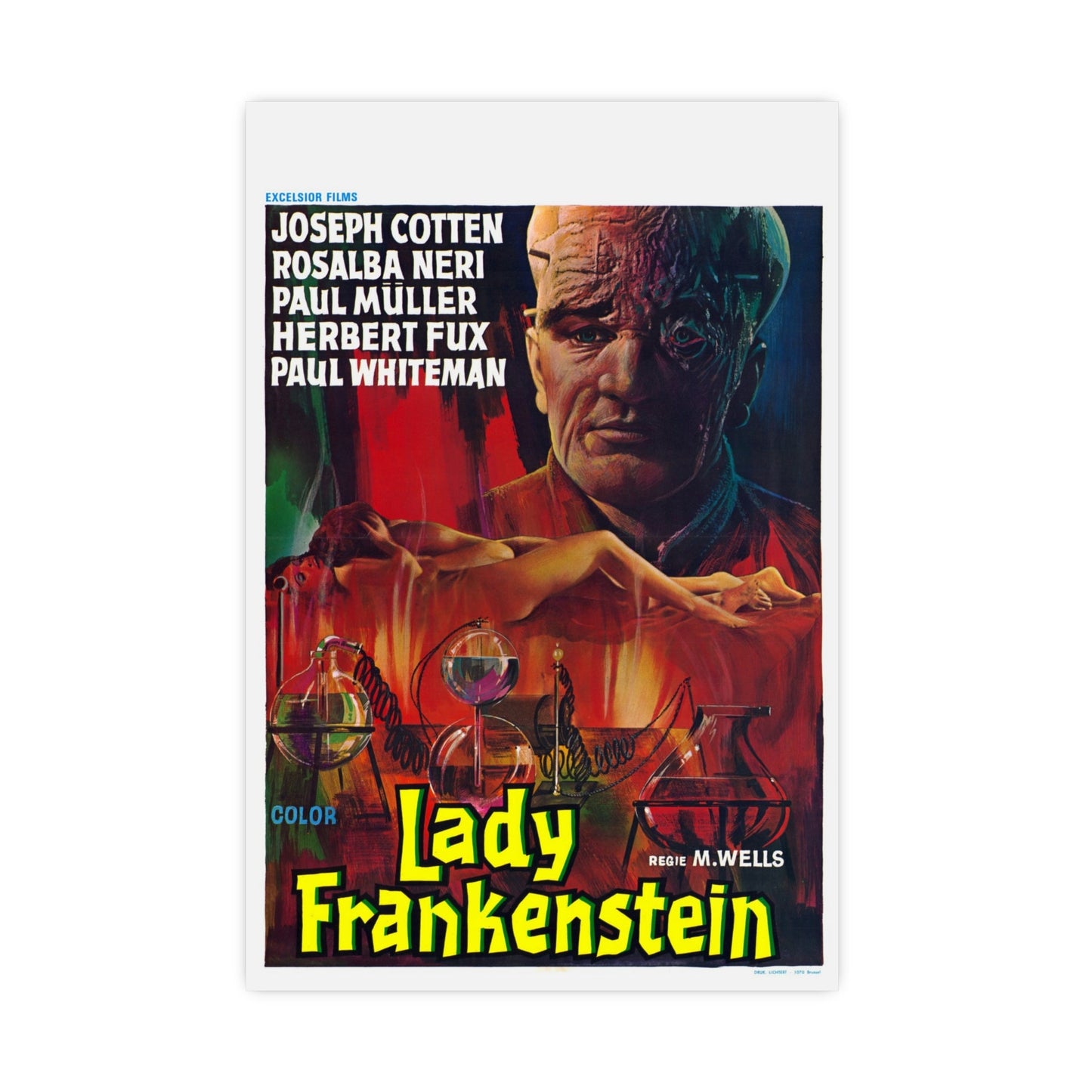 LADY FRANKENSTEIN (4) 1971 - Paper Movie Poster-16″ x 24″ (Vertical)-The Sticker Space