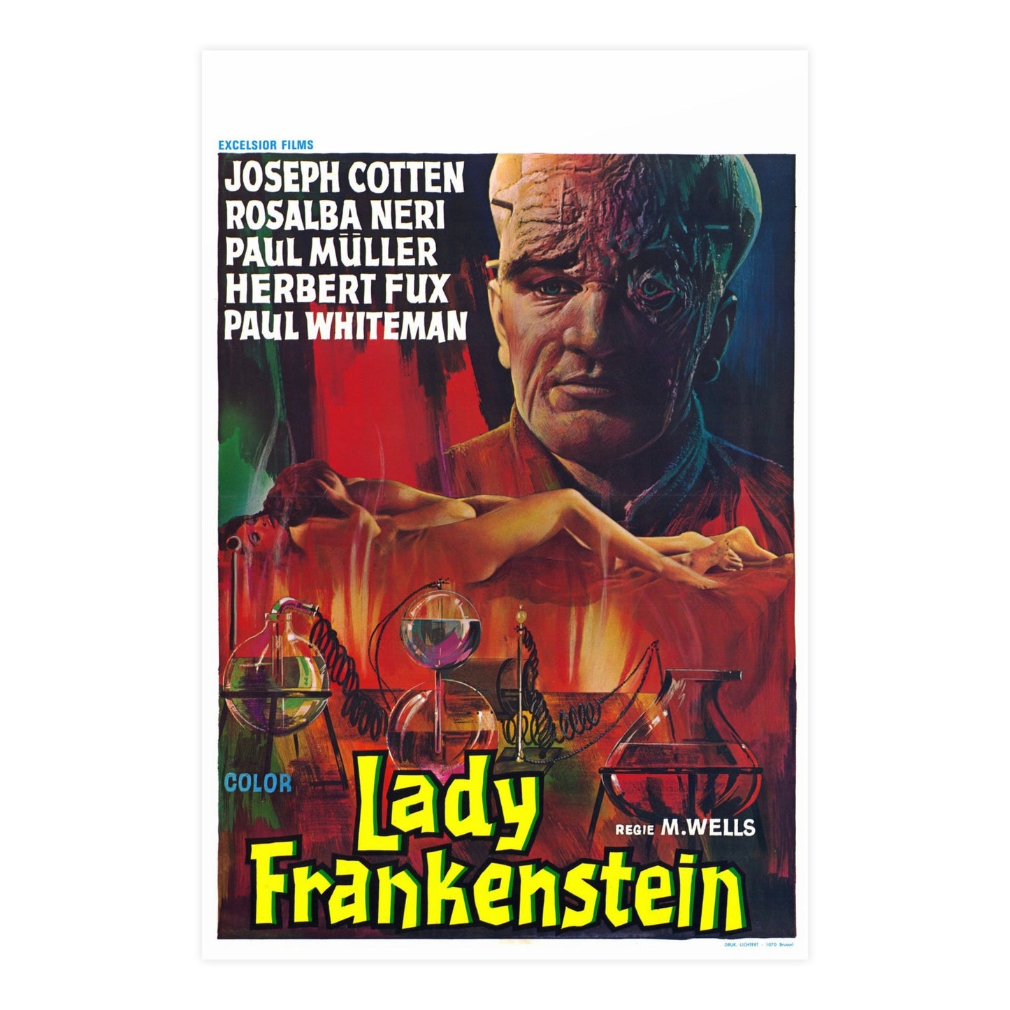 LADY FRANKENSTEIN (4) 1971 - Paper Movie Poster-24″ x 36″ (Vertical)-The Sticker Space